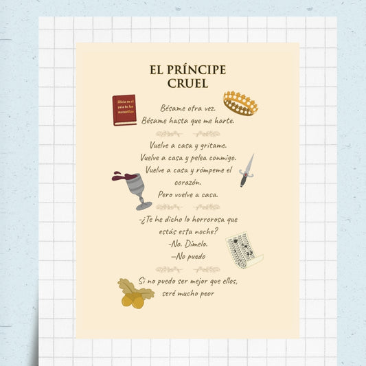 print “El príncipe cruel”