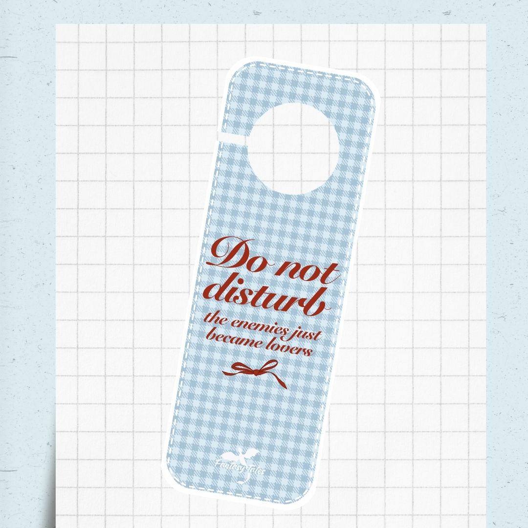 Cartel “do not disturb”